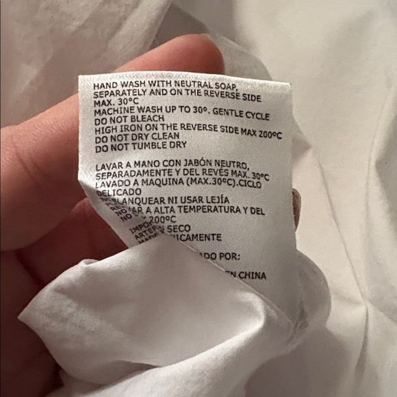 PSOPHIA Cargo Chic Tie-Neck Shirt woman’s medium 
White - Picture 9 of 9